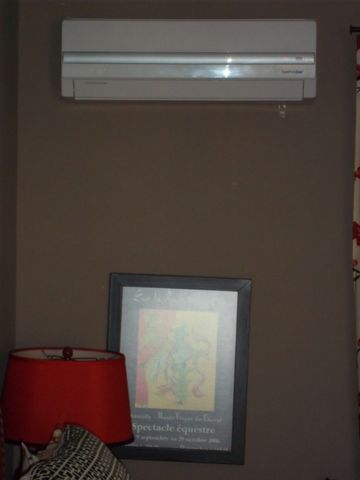 Instalación de evaporadora tipo high wall con calefacción 
